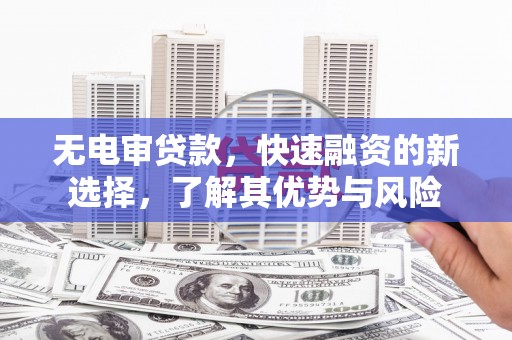 嘉定无电审贷款，快速融资的新选择，了解其优势与风险