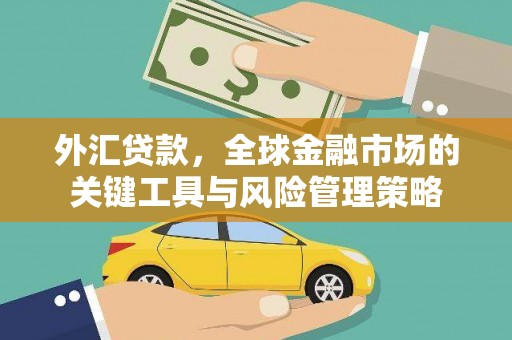 嘉定外汇贷款，全球金融市场的关键工具与风险管理策略