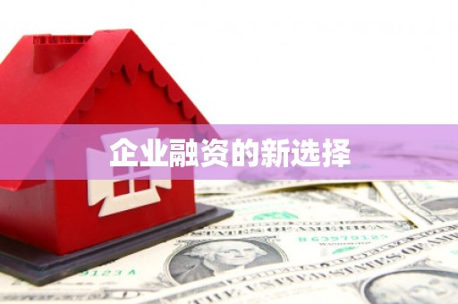 嘉定企业融资的新选择
