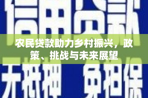 嘉定农民贷款助力乡村振兴，政策、挑战与未来展望