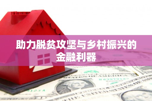 嘉定助力脱贫攻坚与乡村振兴的金融利器
