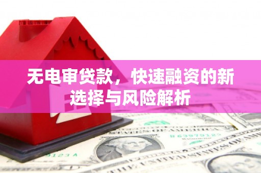 嘉定无电审贷款，快速融资的新选择与风险解析