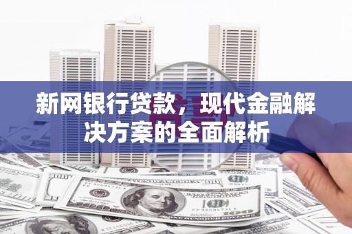 嘉定新网银行贷款，现代金融解决方案的全面解析