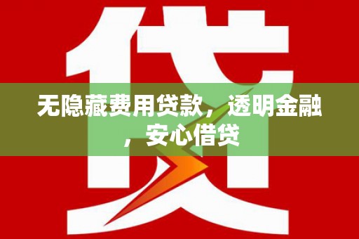 嘉定无隐藏费用贷款，透明金融，安心借贷