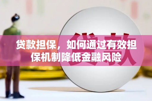 嘉定贷款担保，如何通过有效担保机制降低金融风险