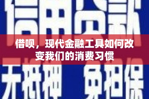嘉定借呗，现代金融工具如何改变我们的消费习惯
