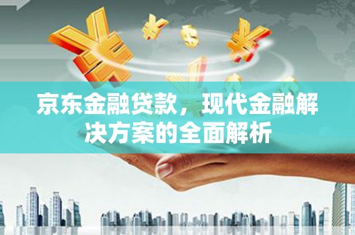 嘉定京东金融贷款，现代金融解决方案的全面解析