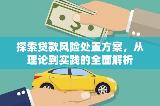 嘉定探索贷款风险处置方案，从理论到实践的全面解析