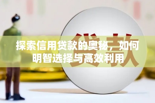 嘉定探索信用贷款的奥秘，如何明智选择与高效利用