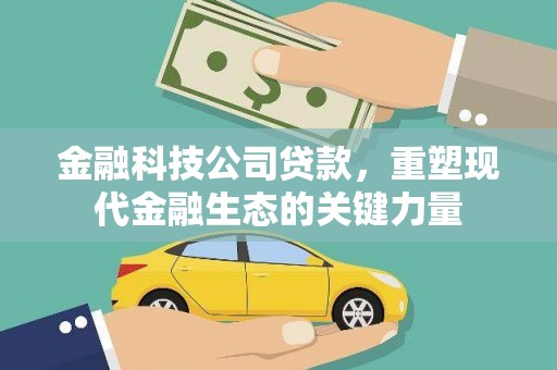 嘉定金融科技公司贷款，重塑现代金融生态的关键力量