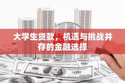 嘉定大学生贷款，机遇与挑战并存的金融选择