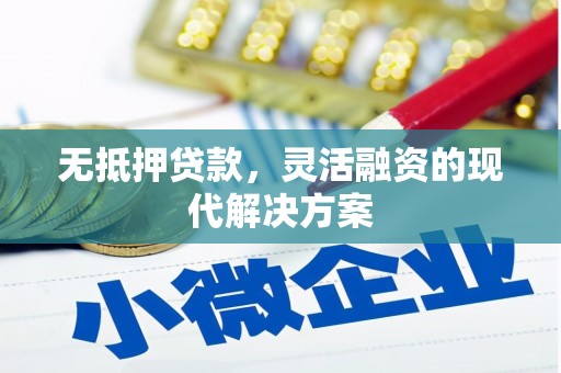 嘉定无抵押贷款，灵活融资的现代解决方案