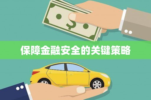 嘉定保障金融安全的关键策略